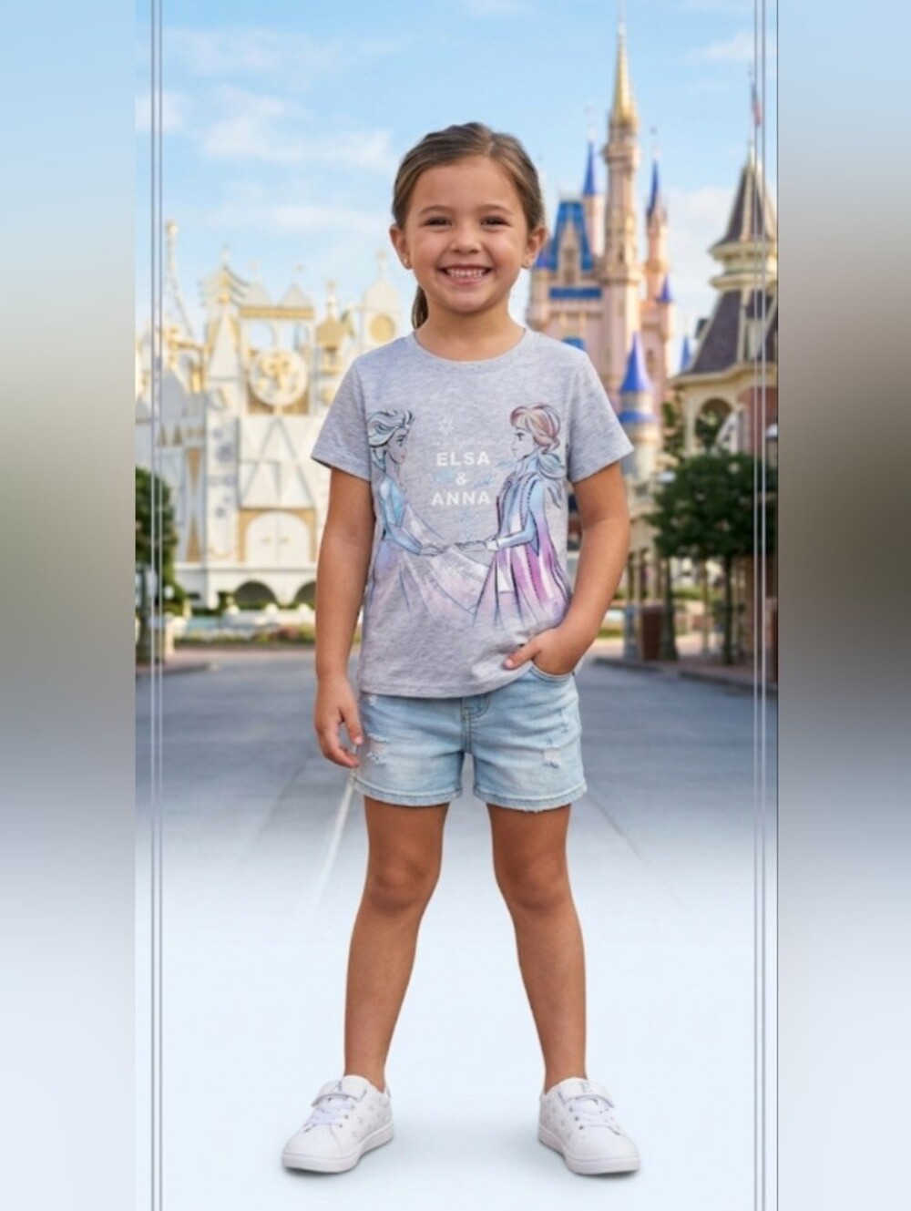 EUC!! Frozen 2 Elsa and Anna Tee!